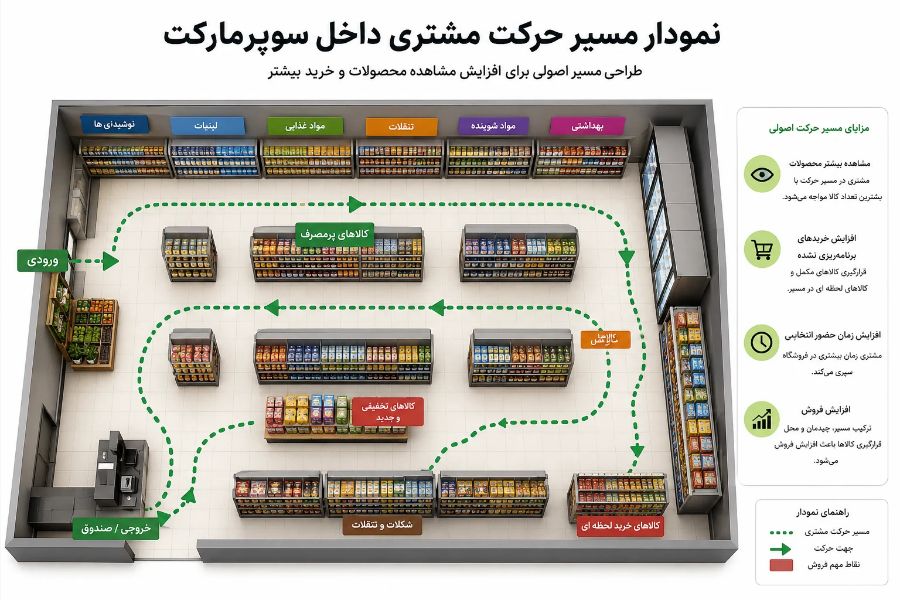راهنمای کامل قفسه‌بندی سوپرمارکت