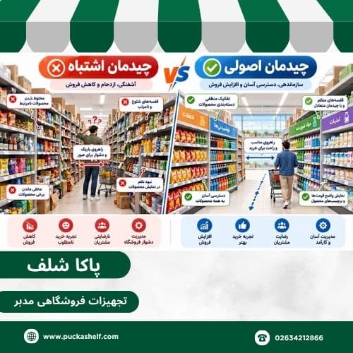 چیدمان اشتباه و چیدمان اصولی